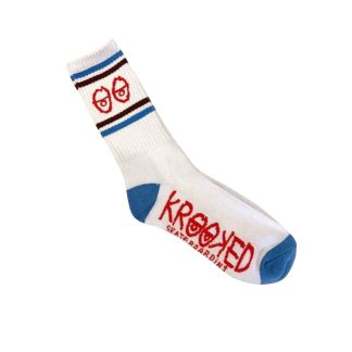 Medias Krooked Eyes - White / Blue / Red / Brown